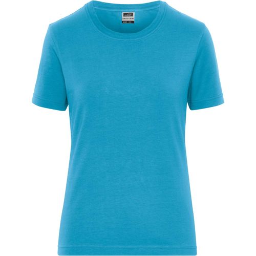 Ladies' BIO Stretch-T Work - T-Shirt aus weichem Elastic-Single-Jersey [Gr. XL] (Art.-Nr. CA066476) - Gekämmte, ringgesponnene BIO-Baumwolle,...