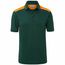 Men's Workwear Polo - Pflegeleichtes und strapazierfähiges Polo mit Kontrasteinsätzen [Gr. XXL] (dark-green/orange) (Art.-Nr. CA066729)