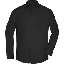 Men's Shirt Longsleeve Micro-Twill - Klassisches Shirt in pflegeleichter Baumwollqualität [Gr. S] (black) (Art.-Nr. CA066810)
