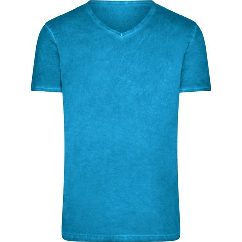 Men's Gipsy T-Shirt - Trendiges T-Shirt mit V-Ausschnitt [Gr. M] (Art.-Nr. CA066849) - Baumwoll Single Jersey mit aufwändige...