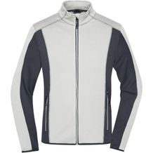 Men's Structure Fleece Jacket - Stretchfleecejacke im sportlichen Look [Gr. L] (off-white/carbon) (Art.-Nr. CA067548)