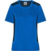 Ladies' Workwear T-Shirt - Strapazierfähiges und pflegeleichtes T-Shirt mit Kontrasteinsätzen [Gr. L] (royal/navy) (Art.-Nr. CA067573)