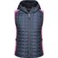 Ladies' Knitted Hybrid Vest - Weste im stylischen Materialmix [Gr. S] (pink-melange/anthracite-melange) (Art.-Nr. CA068762)