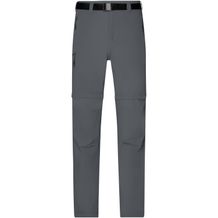 Men's Zip-Off Trekking Pants - Bi-elastische Outdoorhose in sportlicher Optik [Gr. L] (carbon) (Art.-Nr. CA070243)