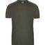 Men's Workwear T-Shirt - Strapazierfähiges und pflegeleichtes T-shirt mit Kontrastpaspel [Gr. 5XL] (olive) (Art.-Nr. CA070275)