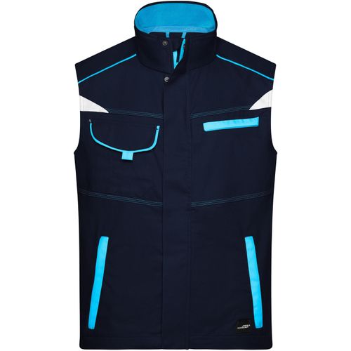 Workwear Vest - Funktionelle Weste im sportlichen Look mit hochwertigen Details [Gr. 3XL] (Art.-Nr. CA070311) - Elastische, leichte Canvas-Qualität
Per...