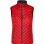 Ladies' Lightweight Vest - Leichte Wendeweste mit sorona®AURA Wattierung (nachwachsender, pflanzlicher Rohstoff) [Gr. L] (red/carbon) (Art.-Nr. CA070744)