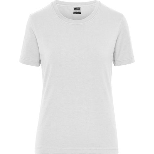 Ladies' BIO Stretch-T Work - T-Shirt aus weichem Elastic-Single-Jersey [Gr. S] (Art.-Nr. CA070804) - Gekämmte, ringgesponnene BIO-Baumwolle,...
