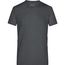 Men's Heather T-Shirt - Modisches T-Shirt mit V-Ausschnitt [Gr. S] (black-melange) (Art.-Nr. CA071702)