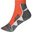Sport Sneaker Socks - Funktionelle, kurze Sportsocke für Damen und Herren [Gr. 35-38] (bright-orange/white) (Art.-Nr. CA072706)
