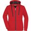 Ladies' Doubleface Jacket - Sportive Jacke mit Kapuze [Gr. L] (red/carbon) (Art.-Nr. CA072984)