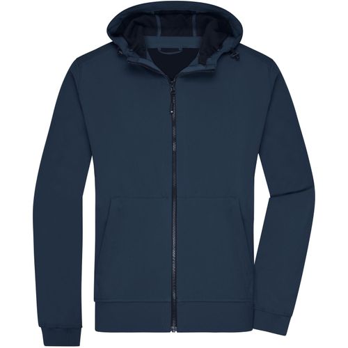 Men's Hooded Softshell Jacket - Softshelljacke mit Kapuze im sportlichen Design [Gr. XL] (Art.-Nr. CA074121) - 2-Lagen Softshellmaterial mit kontrastfa...