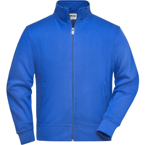 Workwear Sweat Jacket - Sweatjacke mit Stehkragen und Reißverschluss [Gr. XL] (Art.-Nr. CA074537) - Strapazierfähige pflegeleichte Baumwoll...