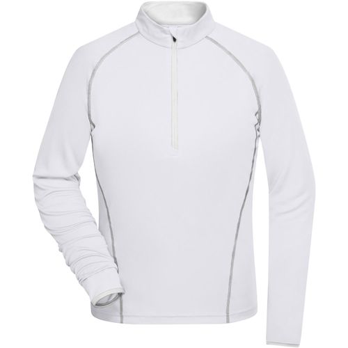 Ladies' Sports Shirt Longsleeve - Langarm Funktionsshirt für Fitness und Sport [Gr. XL] (Art.-Nr. CA075121) - Atmungsaktiv und feuchtigkeitsregulieren...