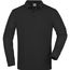 Men's Workwear Polo Pocket Longsleeve - Pflegeleichtes und strapazierfähiges Langarm Polo mit Brusttasche [Gr. XS] (black) (Art.-Nr. CA075322)