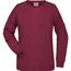 Ladies' Sweat - Klassisches Sweatshirt mit Raglanärmeln [Gr. XS] (burgundy-melange) (Art.-Nr. CA075852)