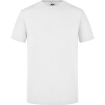 Men's Slim Fit-T - Figurbetontes Rundhals-T-Shirt [Gr. S] (white) (Art.-Nr. CA075894)