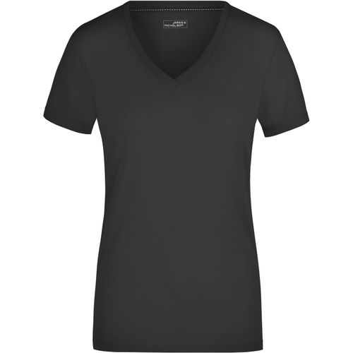 Ladies' Stretch V-T - T-Shirt aus weichem Elastic-Single-Jersey [Gr. XL] (Art.-Nr. CA075912) - Gekämmte, ringgesponnene Baumwolle
Lock...