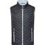 Men's Lightweight Vest - Leichte Wendeweste mit sorona®AURA Wattierung (nachwachsender, pflanzlicher Rohstoff) [Gr. XL] (black/silver) (Art.-Nr. CA076380)