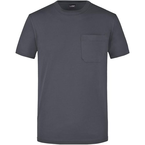 Men's Round-T Pocket - Klassisches T-Shirt mit Brusttasche [Gr. S] (Art.-Nr. CA076437) - Gekämmte, ringgesponnene Baumwolle
Rund...