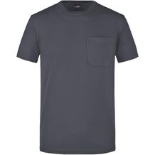 Men's Round-T Pocket - Klassisches T-Shirt mit Brusttasche [Gr. S] (graphite) (Art.-Nr. CA076437)