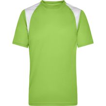 Men's Running-T - Atmungsaktives Laufshirt [Gr. XXL] (lime-green/white) (Art.-Nr. CA076692)