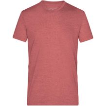 Men's Heather T-Shirt - Modisches T-Shirt mit V-Ausschnitt [Gr. XL] (red-melange) (Art.-Nr. CA077644)