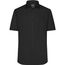 Men's Shirt Shortsleeve Micro-Twill - Klassisches Shirt in pflegeleichter Baumwollqualität [Gr. 4XL] (black) (Art.-Nr. CA077781)