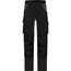 Workwear Stretch-Pants Slim Line - Spezialisierte Arbeitshose in schmaler Schnittführung mit elastischen Einsätzen und funktionellen Details [Gr. 27] (black/carbon) (Art.-Nr. CA077936)