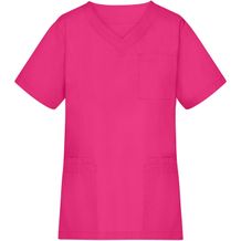 Ladies' Kasack - Klassischer Schlupfkasack mit V-Ausschnitt [Gr. L] (pink) (Art.-Nr. CA078103)