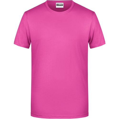 Men's Basic-T - Herren T-Shirt in klassischer Form [Gr. S] (Art.-Nr. CA078303) - 100% gekämmte, ringgesponnene BIO-Baumw...
