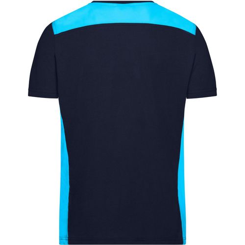 Men's Workwear T-Shirt - Strapazierfähiges und pflegeleichtes T-Shirt mit Kontrasteinsätzen [Gr. M] (Art.-Nr. CA078768) - Materialmix aus Baumwolle und Polyester...