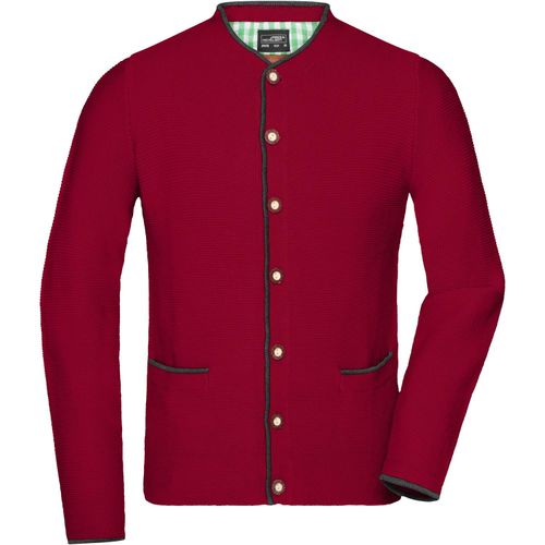 Men's Traditional Knitted Jacket - Strickjacke im klassischen Trachtenlook [Gr. S] (Art.-Nr. CA079349) - Pflegeleichte Baumwoll-Misch-Qualität
2...