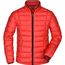Men's Quilted Down Jacket - Sportliche Daunenjacke mit Stehkragen [Gr. XXL] (red/black) (Art.-Nr. CA079881)