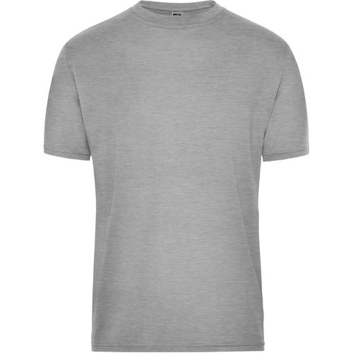 Men's BIO Workwear T-Shirt - Strapazierfähiges und pflegeleichtes T-Shirt [Gr. 4XL] (Art.-Nr. CA080827) - Materialmix aus gekämmter, ringgesponne...