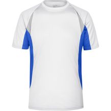 Men's Running-T - Atmungsaktives Laufshirt [Gr. S] (white/royal) (Art.-Nr. CA080901)