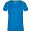 Ladies' Sports T-Shirt - Funktionsshirt für Fitness und Sport [Gr. S] (bright-blue/bright-yellow) (Art.-Nr. CA080958)