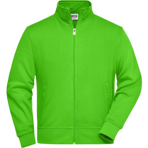 Workwear Sweat Jacket - Sweatjacke mit Stehkragen und Reißverschluss [Gr. XL] (Art.-Nr. CA081047) - Strapazierfähige pflegeleichte Baumwoll...