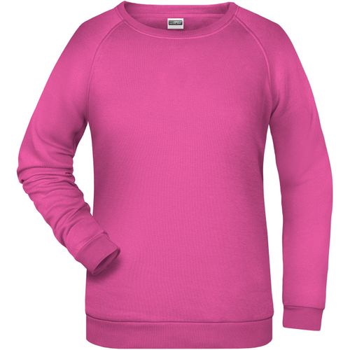 Ladies' Promo Sweat - Rundhals-Sweatshirt mit Raglanärmeln [Gr. 3XL] (Art.-Nr. CA082183) - Sweat-Qualität mit angerauter Innenseit...