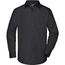 Men's Business Shirt Long-Sleeved - Klassisches Shirt aus strapazierfähigem Mischgewebe [Gr. M] (black) (Art.-Nr. CA082700)