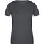 Ladies' Heather T-Shirt - Modisches T-Shirt mit V-Ausschnitt [Gr. XXL] (black-melange) (Art.-Nr. CA082962)