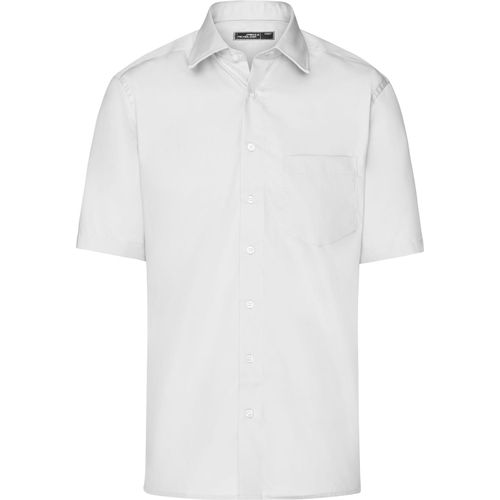 Men's Business Shirt Short-Sleeved - Bügelleichtes, modisches Herrenhemd [Gr. 3XL] (Art.-Nr. CA084180) - Pflegeleichte Twill-Qualität mit Easy-C...