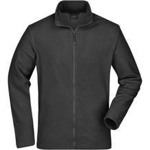 Men's Basic Fleece Jacket - Klassische Fleecejacke mit Stehkragen [Gr. S] (black) (Art.-Nr. CA085421)