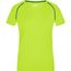 Ladies' Sports T-Shirt - Funktionsshirt für Fitness und Sport [Gr. XS] (bright-yellow/bright-blue) (Art.-Nr. CA086689)