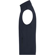 Men's Softshell Vest - Klassische Softshellweste im sportlichen Design aus recyceltem Polyester (navy) (Art.-Nr. CA087501)