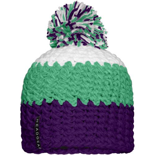 Crocheted Cap with Pompon - Angesagte 3-farbige Häkelmütze mit Pompon (Art.-Nr. CA088140) - Grobe Häkeloptik
Handgearbeitet
Mützen...