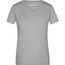 Ladies' Heather T-Shirt - Modisches T-Shirt mit V-Ausschnitt [Gr. XL] (grey-heather) (Art.-Nr. CA089006)