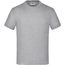 Junior Basic-T - Kinder Komfort-T-Shirt aus hochwertigem Single Jersey [Gr. M] (grey-heather) (Art.-Nr. CA089478)