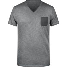 Men's Slub-T - T-Shirt im Vintage-Look [Gr. M] (graphite) (Art.-Nr. CA089772)