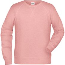Men's Sweat - Klassisches Sweatshirt mit Raglanärmeln [Gr. S] (rose-melange) (Art.-Nr. CA091760)